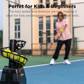 680BH Safe Toss Machine for Kids - Tennis & Baseball Training