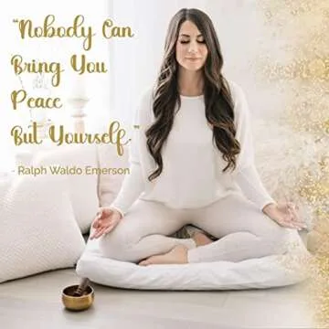 Tibetan Singing Bowl Set by Ohm Store — Hand Hammered Lingam Meditation Sound Bowl — Yoga, Chakra Balancing, Mindfulness, Stress and Anxiety Relief