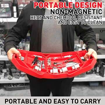 Aocoom Non-Slip Tool Tray Set - Perfect Gift for DIYers