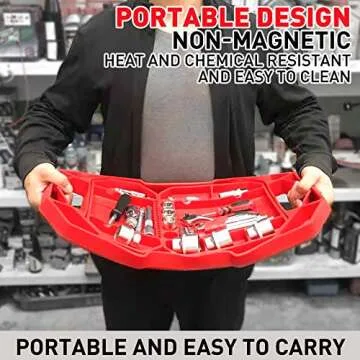Aocoom Non-Slip Tool Tray Set - Perfect Gift for DIYers