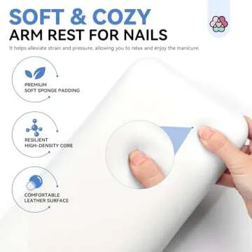 SAVILAND Professional Arm Rest for Nails Tech - Luxury Comfort