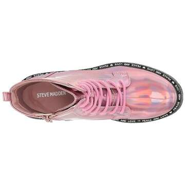 Steve Madden Girls Shoes Wordle Combat Boot