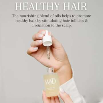 MAD HAIR CO. Hair Oil: Rosemary, Grapeseed, Meadowfoam & Abyssinian for Strengthening & Repair | All Hair Types