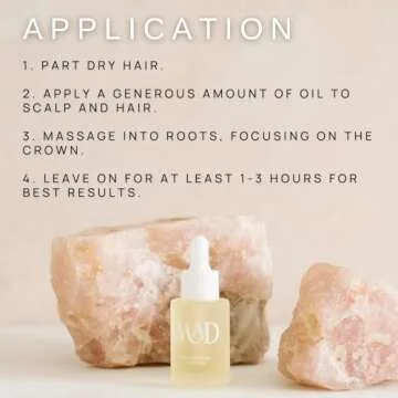 MAD HAIR CO. Hair Oil: Rosemary, Grapeseed, Meadowfoam & Abyssinian for Strengthening & Repair | All Hair Types