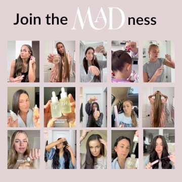 MAD HAIR CO. Hair Oil: Rosemary, Grapeseed, Meadowfoam & Abyssinian for Strengthening & Repair | All Hair Types