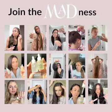 MAD HAIR CO. Hair Oil: Rosemary, Grapeseed, Meadowfoam & Abyssinian for Strengthening & Repair | All Hair Types