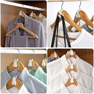 100Pcs Clothes Hanger Connector Hooks for Closet Organization
