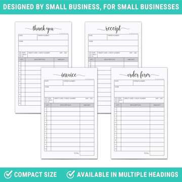 321Done Handheld Carbonless Order Form Pad - 50 Sets