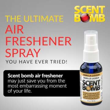 Scent Bomb Air Freshener Spray - Eliminate Odor Effectively with Luxurious Scents