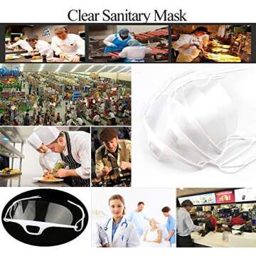 Transparent Open Face Guard, 10PCS for Professionals and Businesses