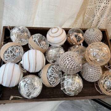 Luxdesc Bulk 30Pcs Clear Plastic Fillable Baubles Ornament Ball 3.15''/80mm DIY Ornament for Christmas,New Years, Holiday, Wedding,Party,Home Decor Bath Bomb