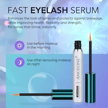 Premium Lash Serum for Eyelash Growth Serum, Advanced Lash Growth Serum, Eyelash Serum to Grow Lashes, Lash Serum Growth for Longer, Fuller and Thicker Lashes and Brows 5ml