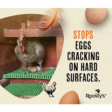 Roosty's Chicken Nesting Box Pads x6 | Washable Nesting Pads Hens | Raising Poultry Ebook Included |...