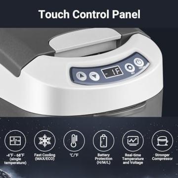 BODEGACOOLER 12V Car Refrigerator - App Controlled & Portable