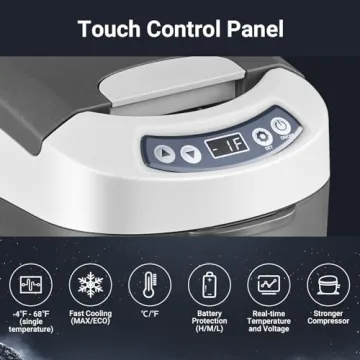 BODEGACOOLER 12V Car Refrigerator - App Controlled & Portable