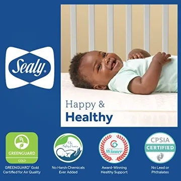Sealy Baby Soybean Premium Foam Crib Mattress Waterproof