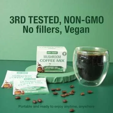 ECO-TASTE Mushroom Coffee Mix for Gut Health – 12 Sachets