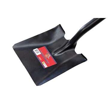Bully Tools 82525 14 Ga. Square Point Shovel. Fiberglass Long Handle.