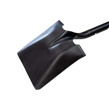 Bully Tools 82525 14 Ga. Square Point Shovel. Fiberglass Long Handle.