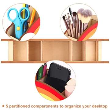 KOYILTD Rainbow DIY Pen Holder & Desk Organizer