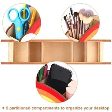 KOYILTD Rainbow DIY Pen Holder & Desk Organizer
