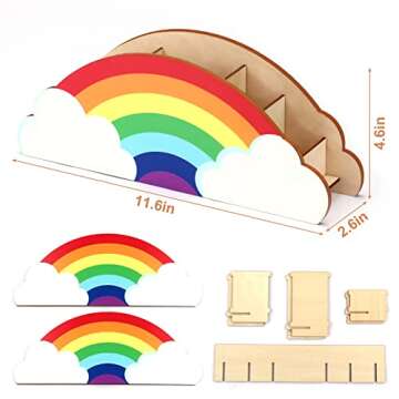 KOYILTD Rainbow DIY Pen Holder & Desk Organizer