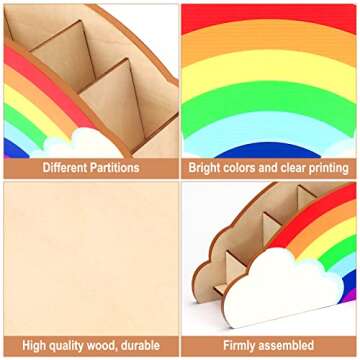 KOYILTD Rainbow DIY Pen Holder & Desk Organizer