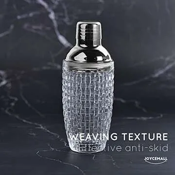 Elegant Glass Cocktail Shaker Set for Home Bartending