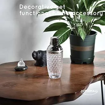 Elegant Glass Cocktail Shaker Set for Home Bartending