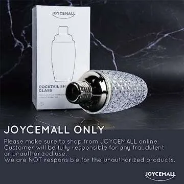 Elegant Glass Cocktail Shaker Set for Home Bartending