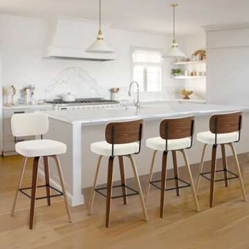 Bekrvio Swivel Bar Stools - Modern Comfort & Style