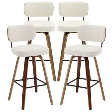 Bekrvio Swivel Bar Stools - Modern Comfort & Style