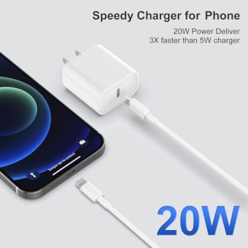 20W USB-C iPhone Charger 2 Pack Fast Charging Adapter