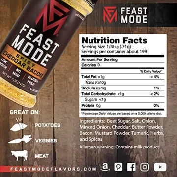 Spicy Cheddar Bacon Seasoning - Low Sodium & Delicious