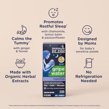 Mommy's Bliss Gripe Water Night Time for Infant Relief
