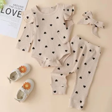 Charming Fullfamous Baby Girl's Clothing Set for Winter Style