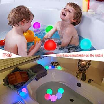 Floating RGB Pool Light Ball for Colorful Atmospheres