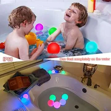 Floating RGB Pool Light Ball for Colorful Atmospheres