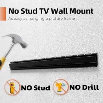 AENTGIU Heavy Duty No Stud TV Wall Mount for Flat Screens
