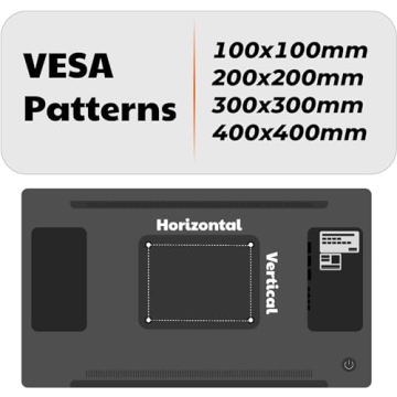 AENTGIU Heavy Duty No Stud TV Wall Mount for Flat Screens