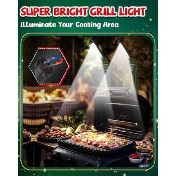 Coquimbo Tool Gifts for Men Him, Rechargeable LED Work Light Grill Light with Magnetic Base and Hook 5 Modes 360° Rotate Mechanic Light Valentines Gifts for Him Husband Men (2 Pack Green)