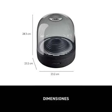 Harman Kardon Aura Studio 3 - Wireless Speaker with Premium Design and Ambient Lighting (Renewed)