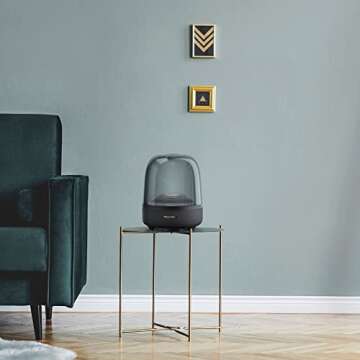 Harman Kardon Aura Studio 3 - Wireless Speaker with Premium Design and Ambient Lighting (Renewed)