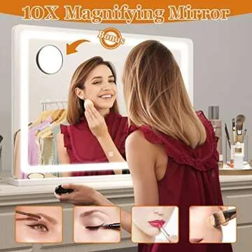 Vierose LED Large Vanity Mirror for Perfect Makeup Lighting