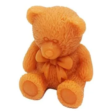 3D Bear Silicone Mold Soap Mold or Soap Candle Chocolate Candy Silicone Molds for Soaps Bombs Baking Fondant Mints