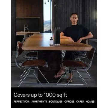 AromaTech Ambience Scent Diffuser for Essential Oil Blends & Fragrances – Waterless Scent Machine w/Bluetooth for Home, Bathroom Boutiques, Hotel, Spa – White Stone