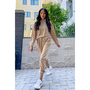 Stylish PRETTYGARDEN Women's Velour Tracksuit Set