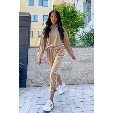 Stylish PRETTYGARDEN Women's Velour Tracksuit Set