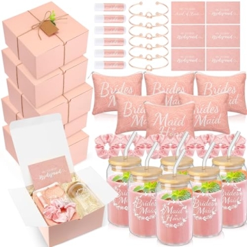 FillTouch Bridesmaid Proposal Gifts - 42 Piece Set with Wedding Gift Box