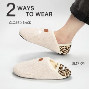 ATHMILE House Slippers for Women and Men | Cozy Indoor Slip On Shoe